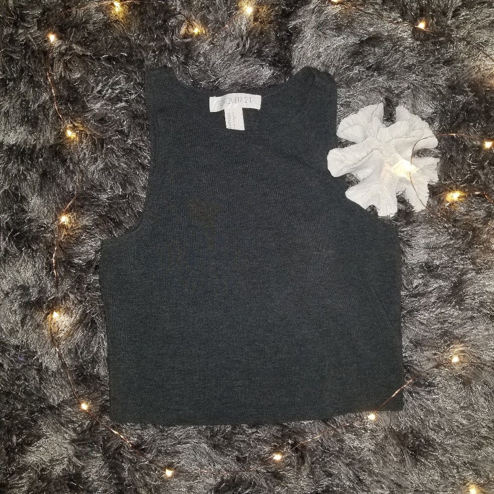 Forever 21 Gray Tank Crop